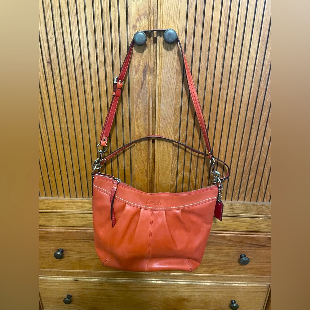 Coach Handbag - like new. Burnt Orange leather